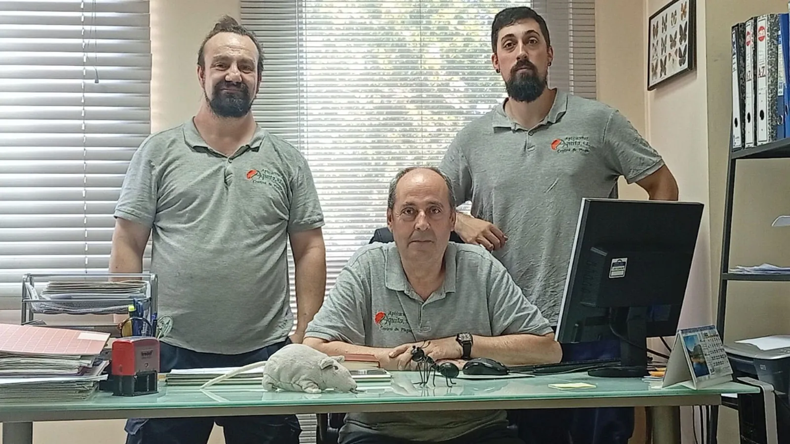 El equipo de Aquita en la oficina